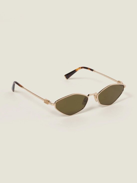 NEW MIU MIU SUNGLASSES MU56ZS 5AK09Z WOMEN SMU 56Z 5AK09Z GOLD MU 56ZS EYEWEAR main image 6